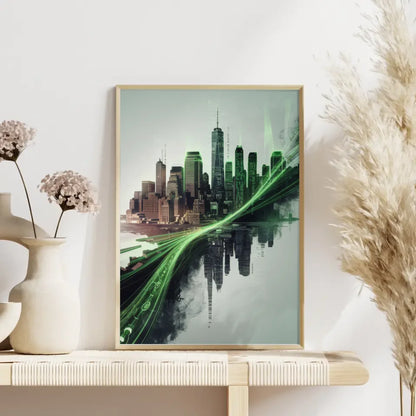Futuristisches Poster New York City in Cyberpunk Stil kaufen 4