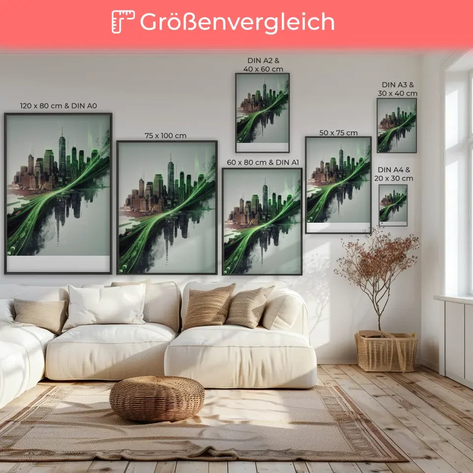 Futuristisches Poster New York City in Cyberpunk Stil kaufen 7