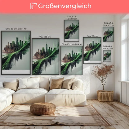 Futuristisches Poster New York City in Cyberpunk Stil kaufen 7