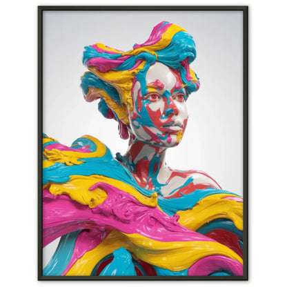 Abstrakte Frau Poster in lebendigen Farben kaufen 1