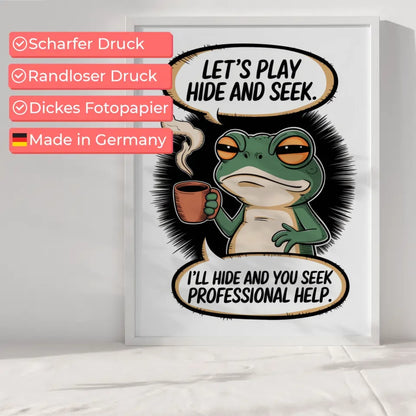 Witziger Poster Chibi-Frosch mit Spruch 6