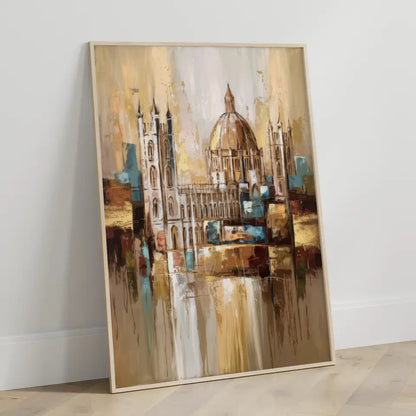 Abstraktes Canterbury Poster mit harmonischen Farben und Bewegung 3