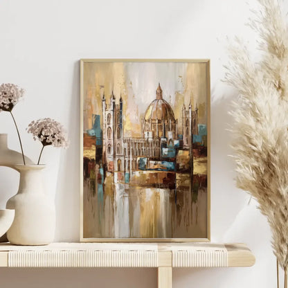 Abstraktes Canterbury Poster mit harmonischen Farben und Bewegung 4