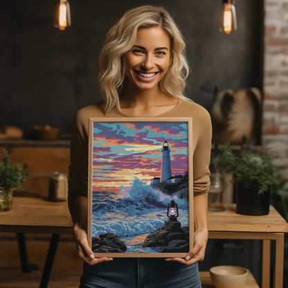 Manga Poster mit Engelsfigur im lebendigen Stil 2