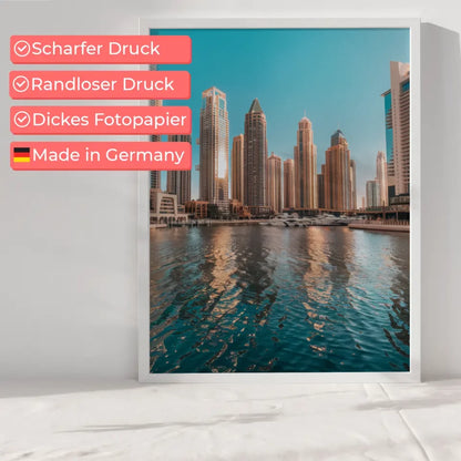 Dubai Marina Poster bei goldener Stunde 6