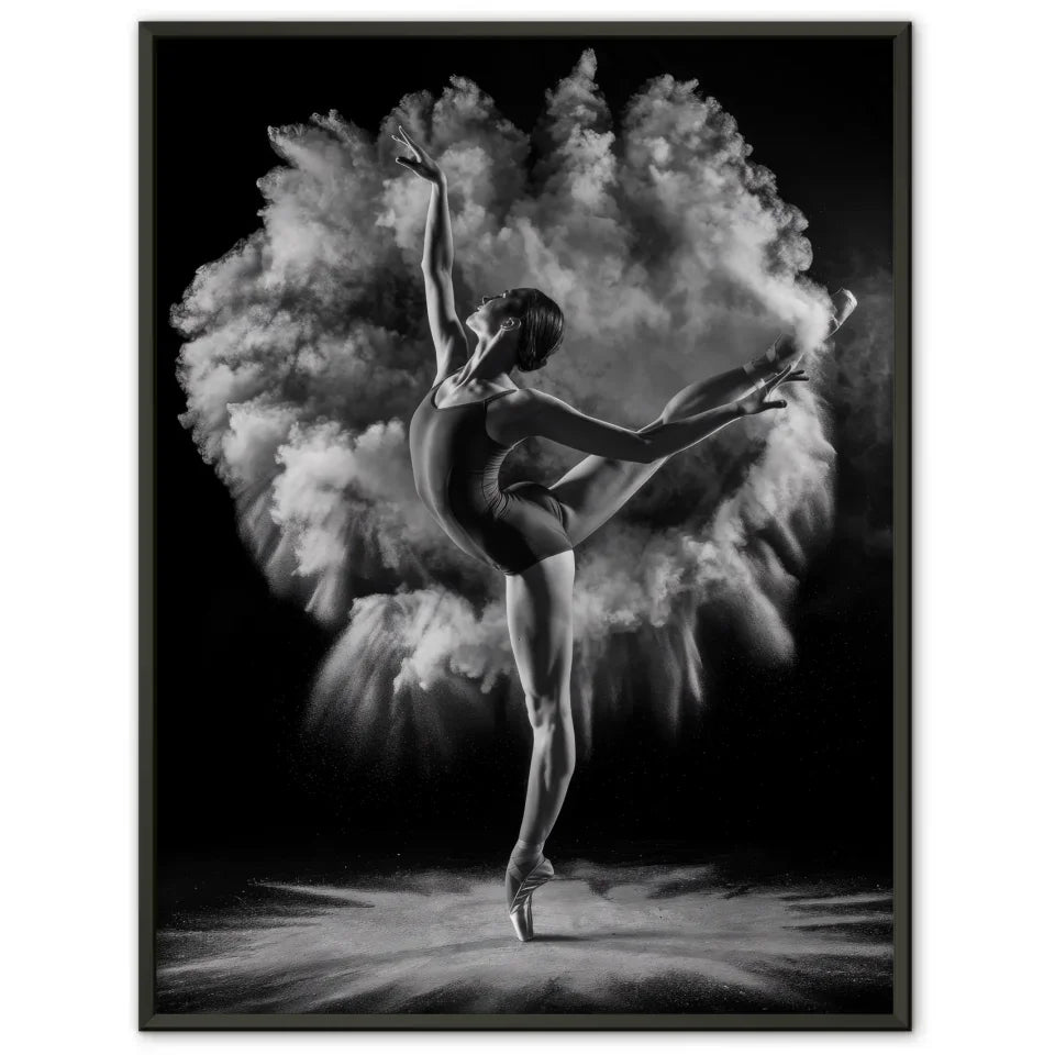 Elegantes Ballett Poster mit dramatischer Tänzerin im Fokus 1