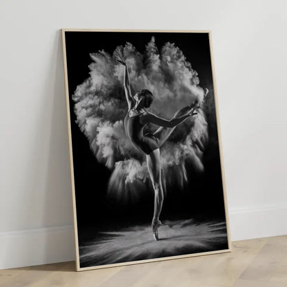 Elegantes Ballett Poster mit dramatischer Tänzerin im Fokus 3