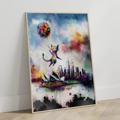 Faszinierendes Poster mit surrealem Aquarell 3