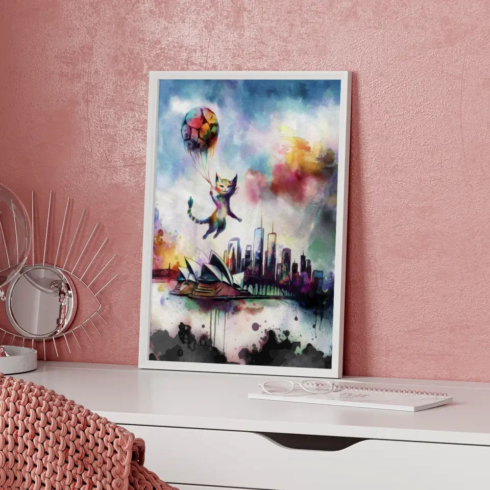 Faszinierendes Poster mit surrealem Aquarell 5