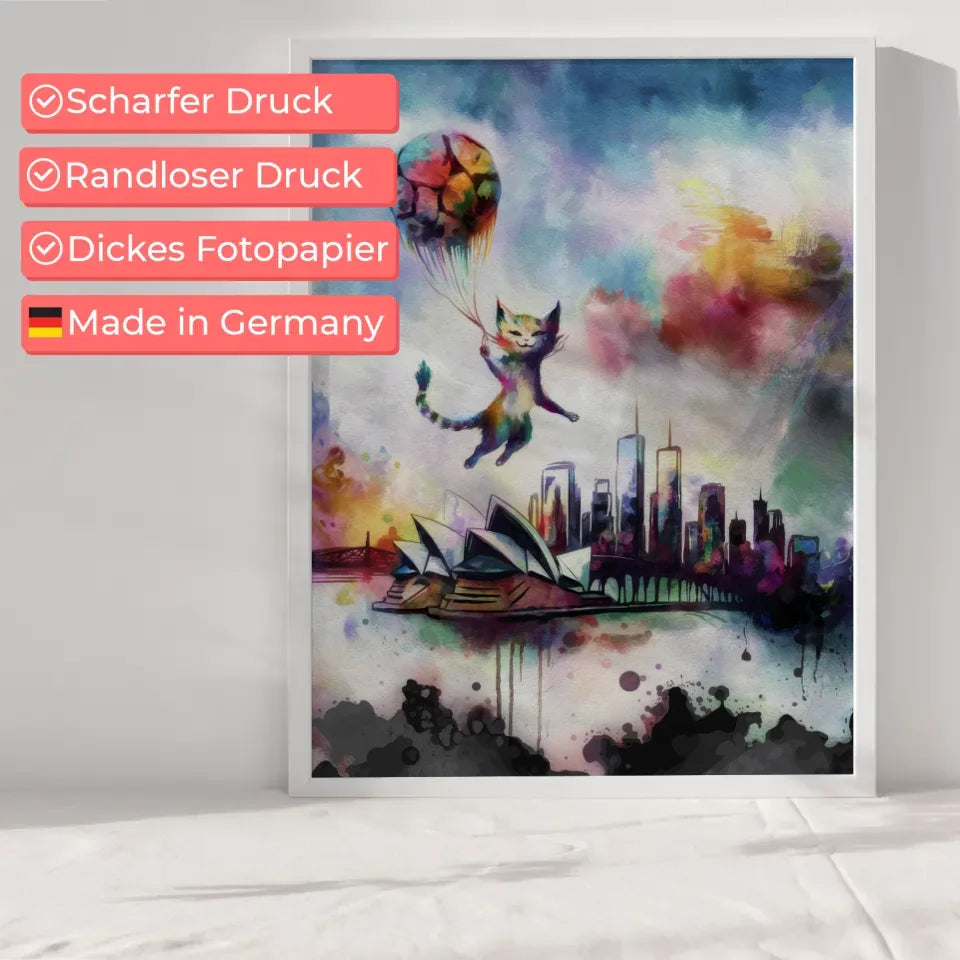 Faszinierendes Poster mit surrealem Aquarell 6