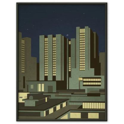 Neon Graffiti Poster Electric City für Street Art Fans 1