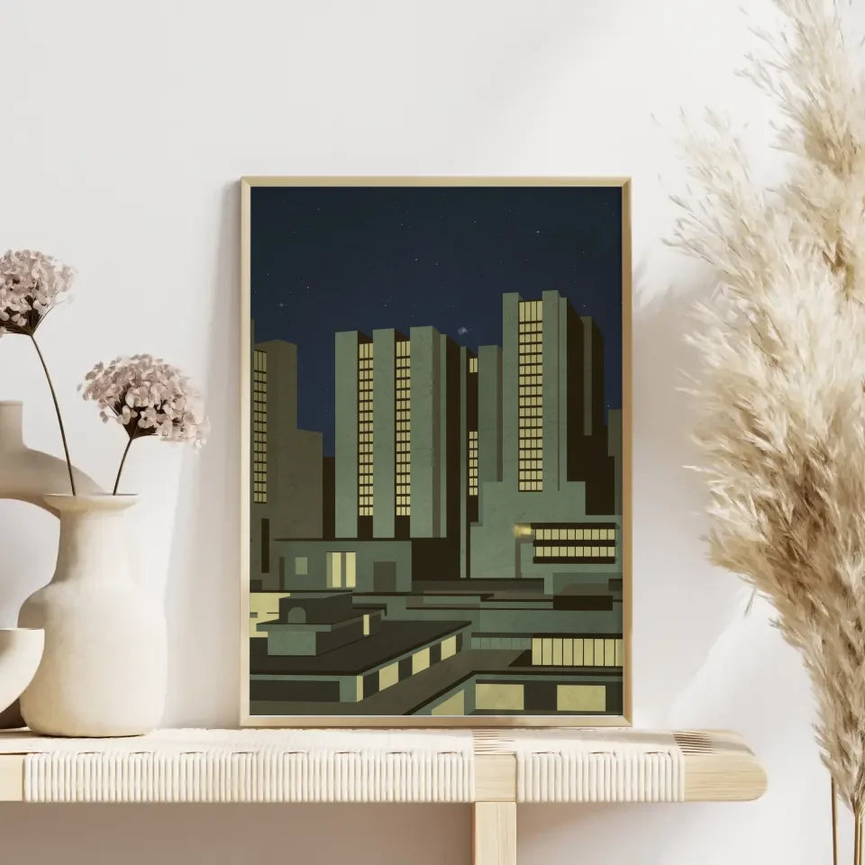 Neon Graffiti Poster Electric City für Street Art Fans 4