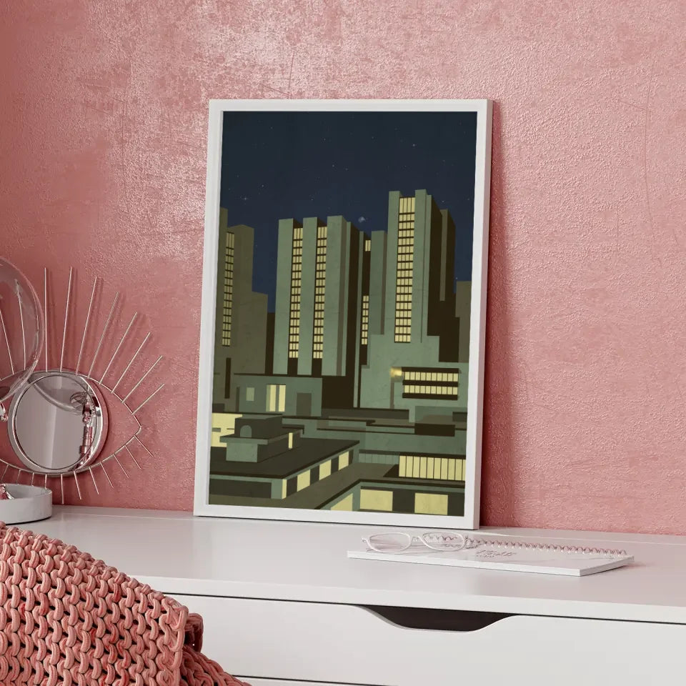 Neon Graffiti Poster Electric City für Street Art Fans 5