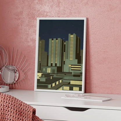 Neon Graffiti Poster Electric City für Street Art Fans 5