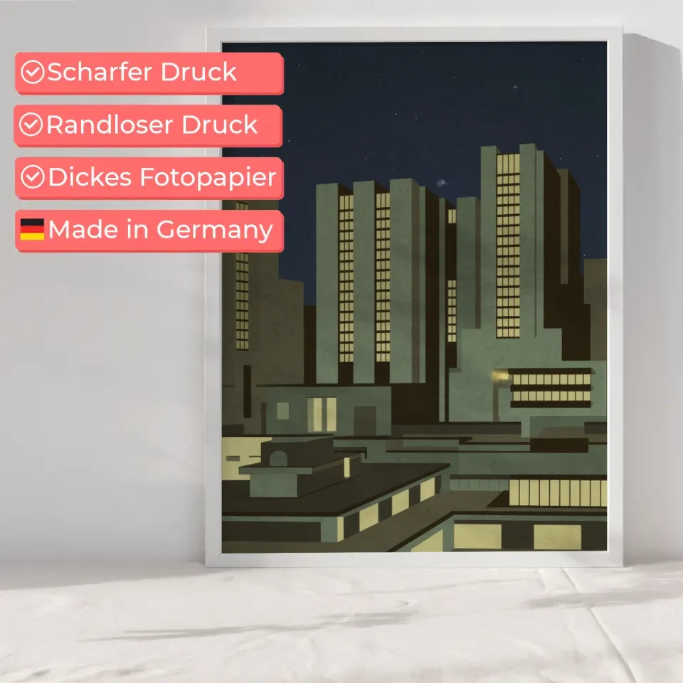 Neon Graffiti Poster Electric City für Street Art Fans 6