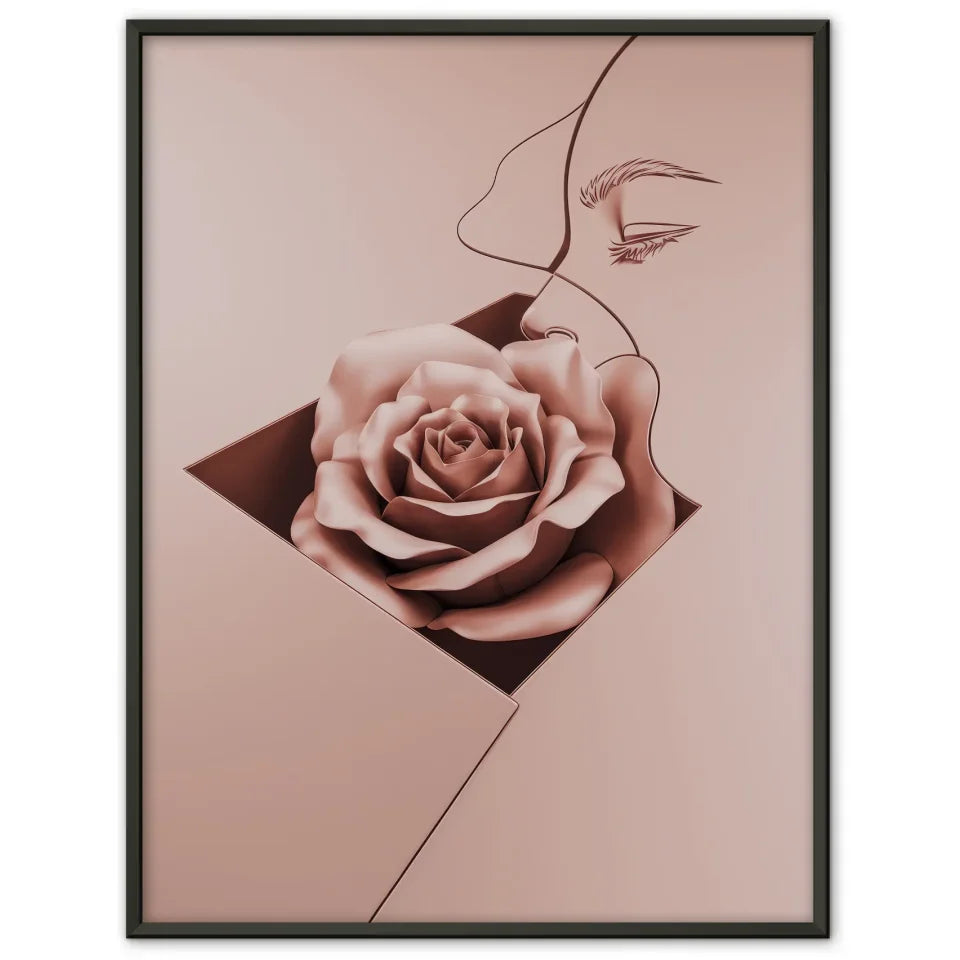 Elegante Poster mit roségoldenen Akzenten 1