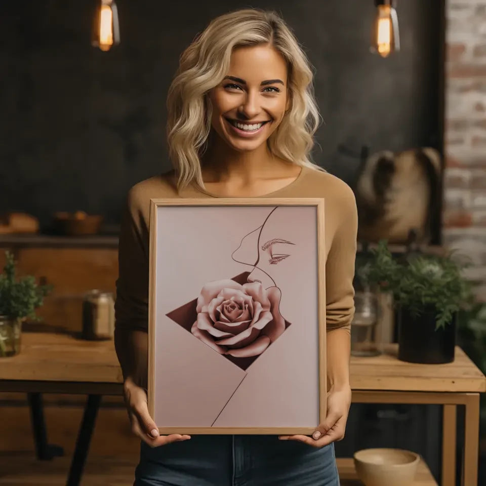 Elegante Poster mit roségoldenen Akzenten 2