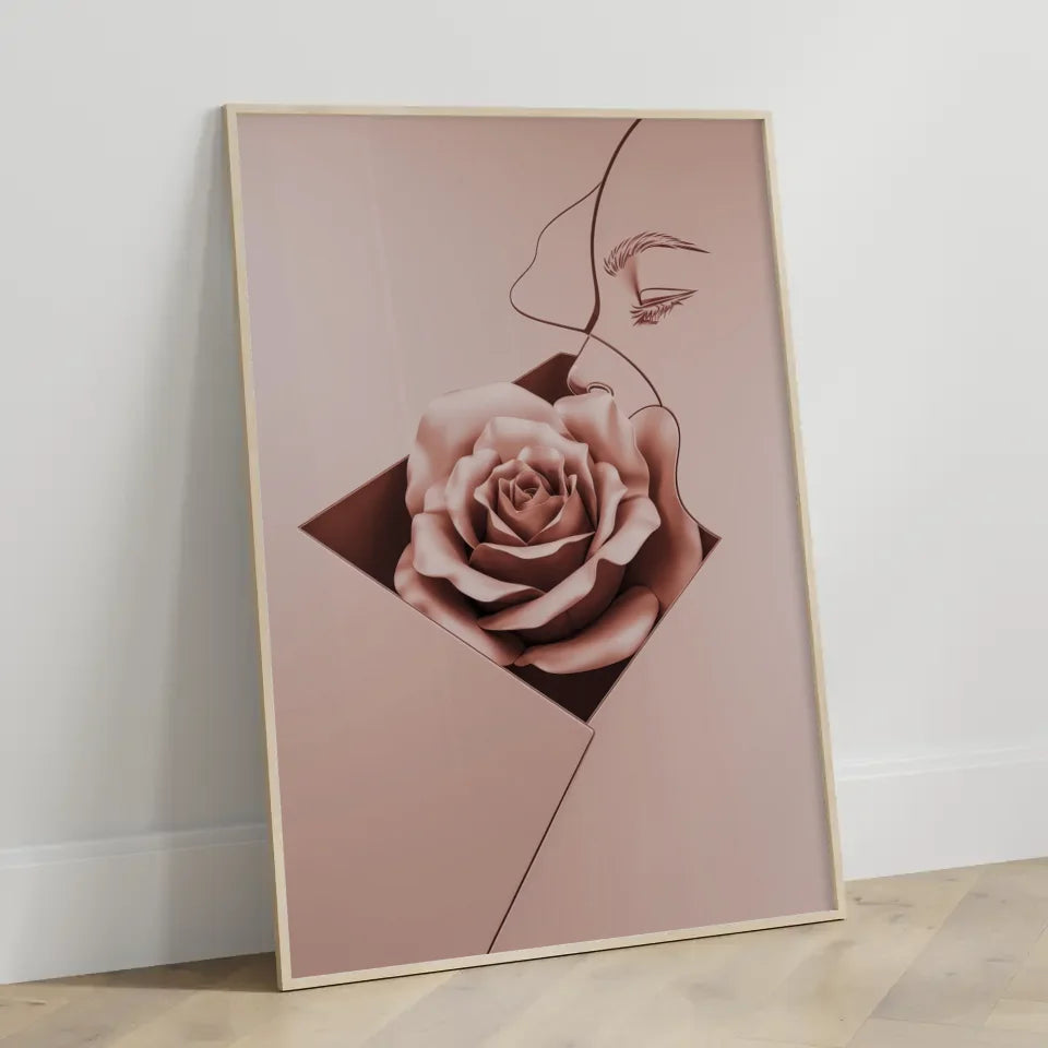 Elegante Poster mit roségoldenen Akzenten 3