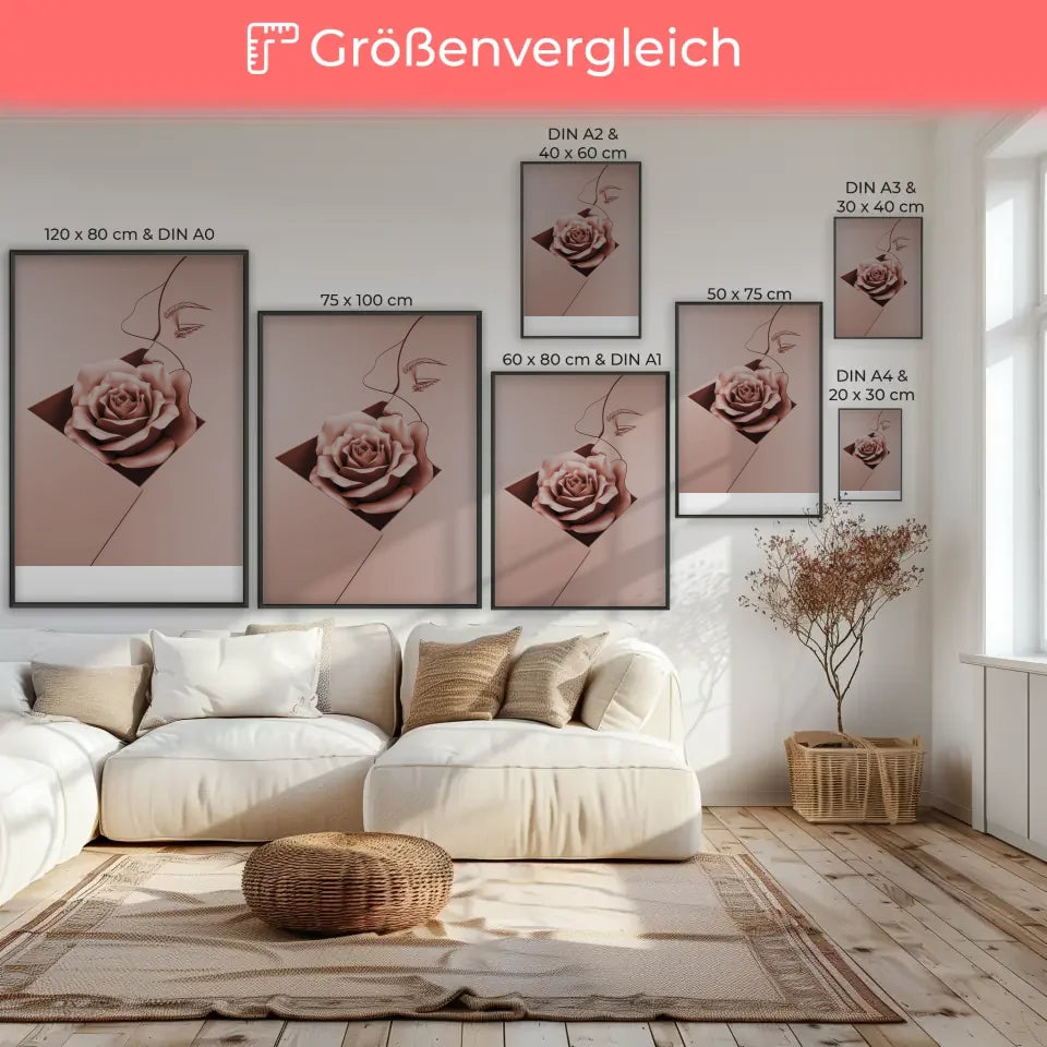 Elegante Poster mit roségoldenen Akzenten 7