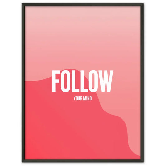 Poster mit minimalistischen rosa Hintergrunddesign