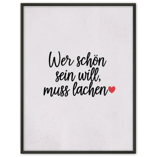 Minimalistischer Poster mit Schriftzug und Herzmotiv 1