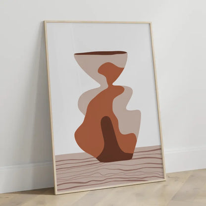 Poster skandinavische Boho Vase minimalistisch 3
