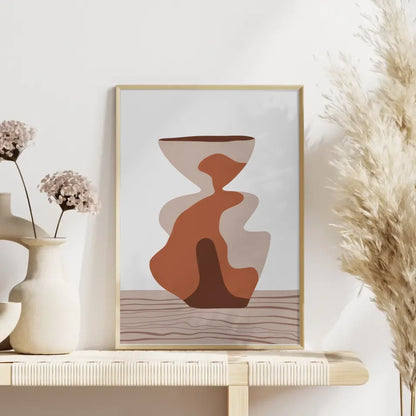 Poster skandinavische Boho Vase minimalistisch 4