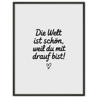 Poster mit minimalistischem Design und Herzsymbol