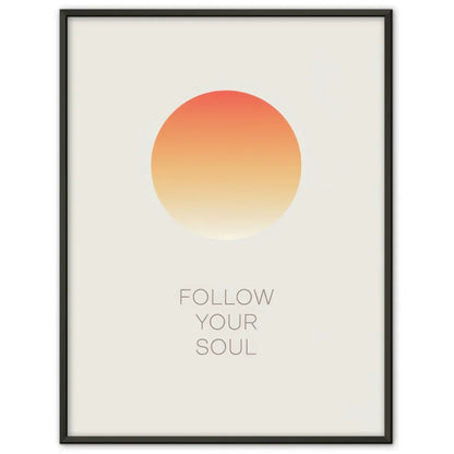 Minimalistischer Poster mit Farbverlaufskreis 1