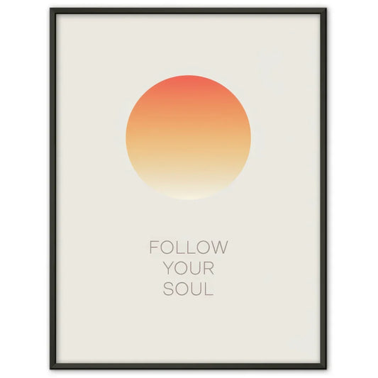 Minimalistischer Poster mit Farbverlaufskreis 1