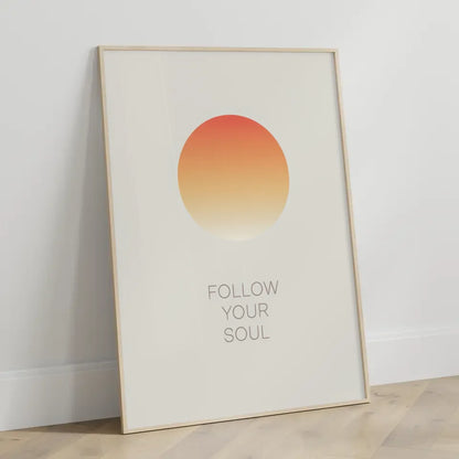 Minimalistischer Poster mit Farbverlaufskreis 3