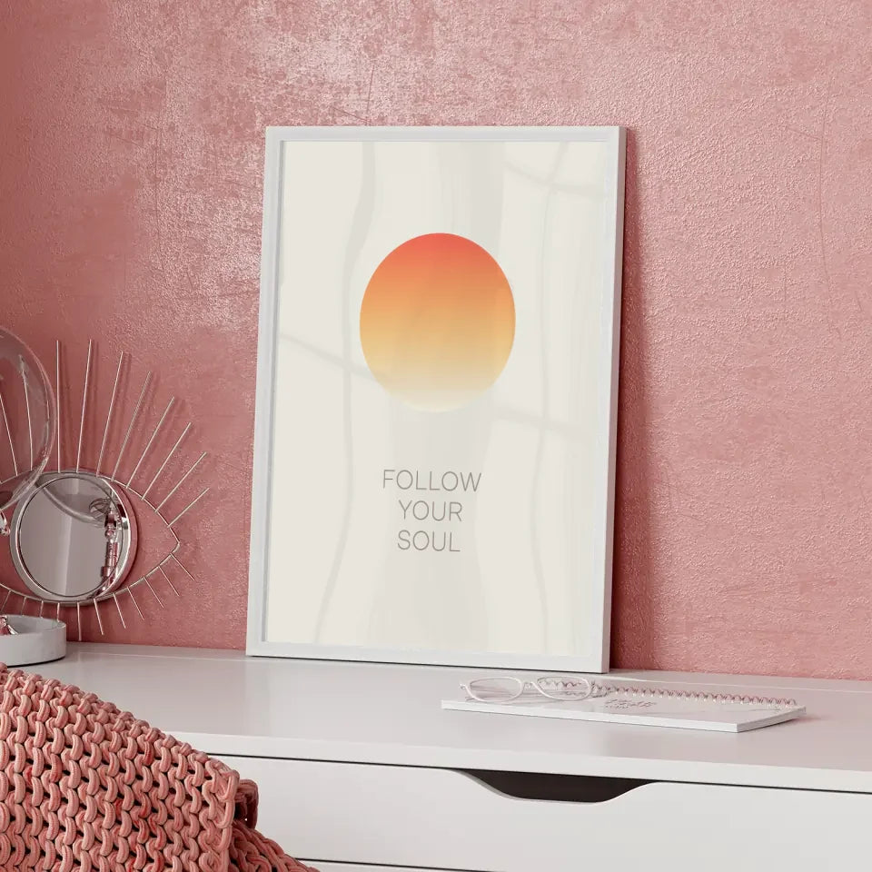 Minimalistischer Poster mit Farbverlaufskreis 5