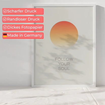 Minimalistischer Poster mit Farbverlaufskreis 6