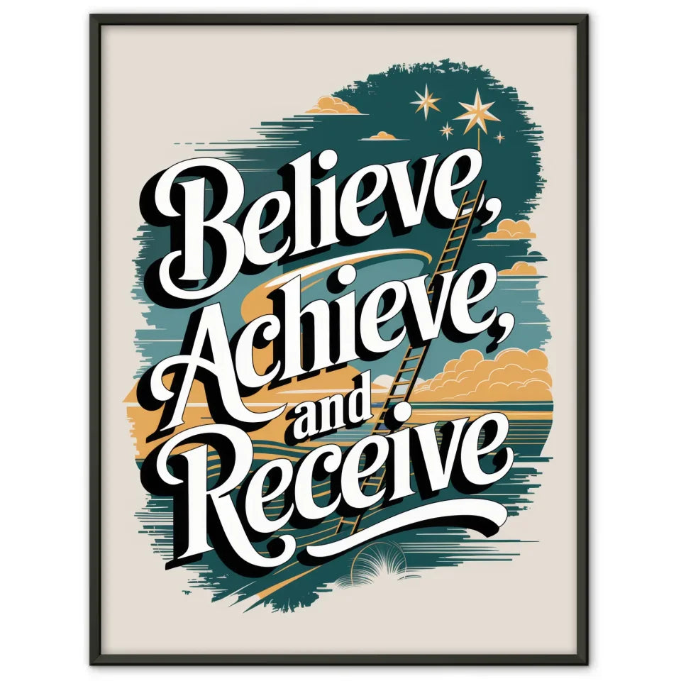 Inspirierender Poster für Erfolg und Motivation 1