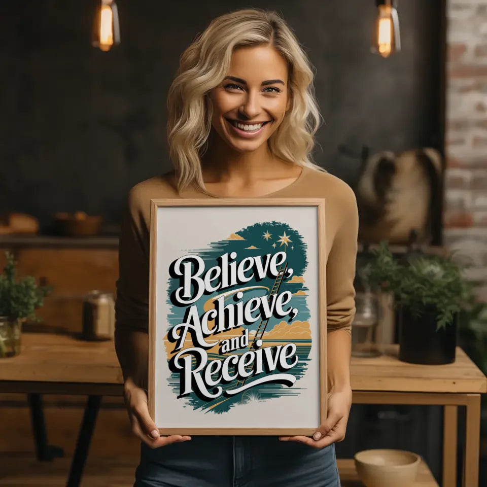 Inspirierender Poster für Erfolg und Motivation 2