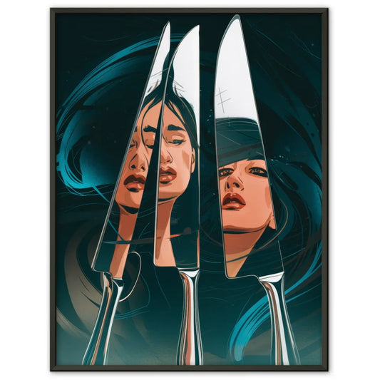 Geheimnisvolle Poster mit eleganten Messern 1