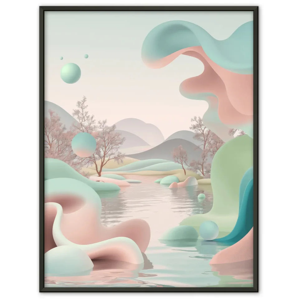 Pastell Poster für harmonische Wohnräume 1