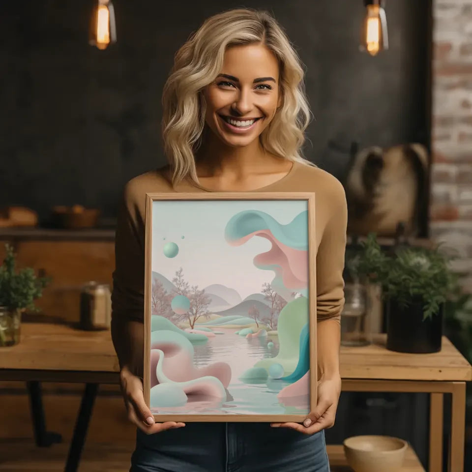 Pastell Poster für harmonische Wohnräume 2