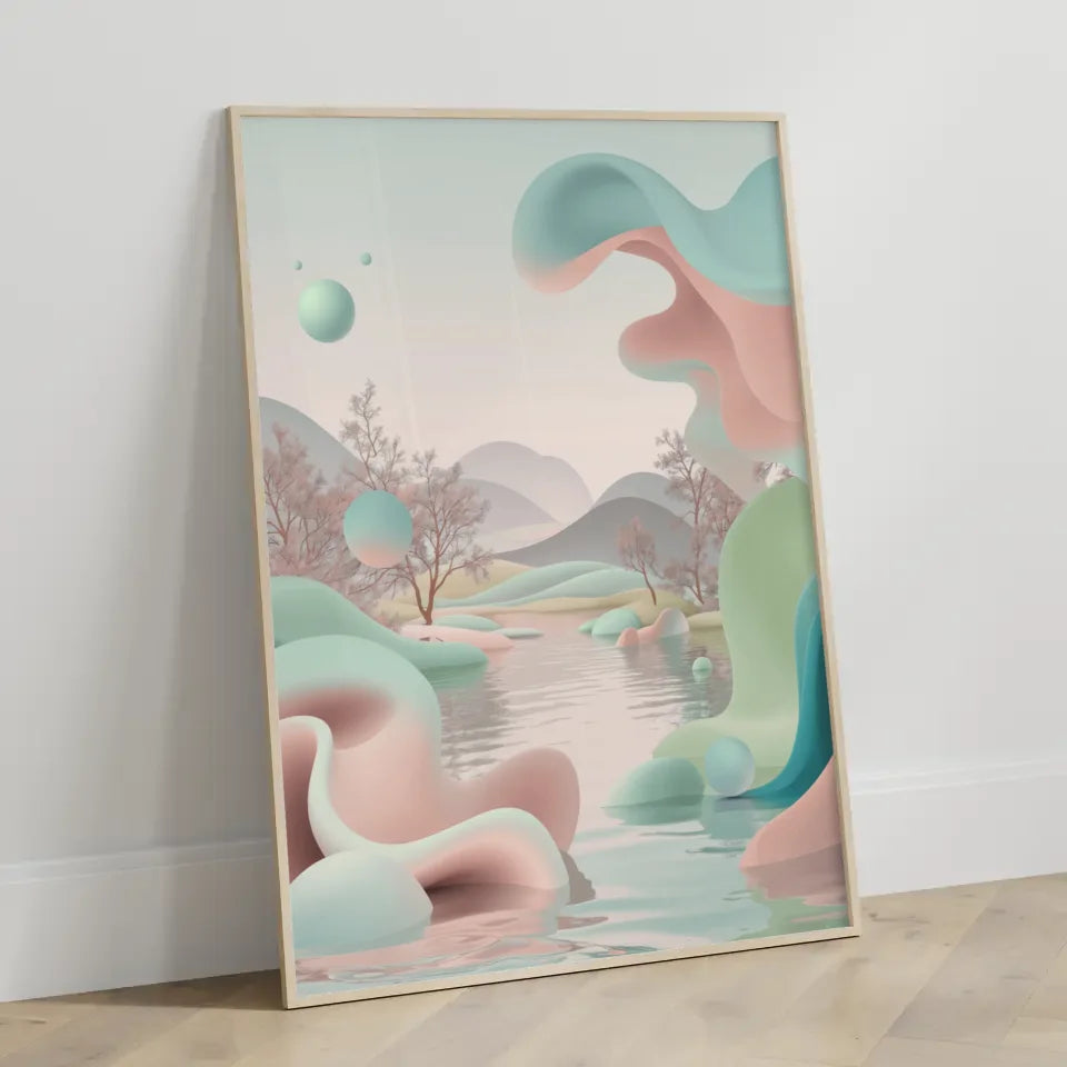 Pastell Poster für harmonische Wohnräume 3