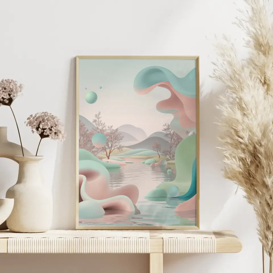 Pastell Poster für harmonische Wohnräume 4