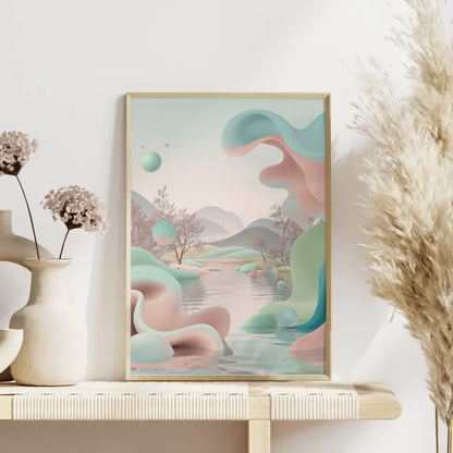 Pastell Poster für harmonische Wohnräume 4