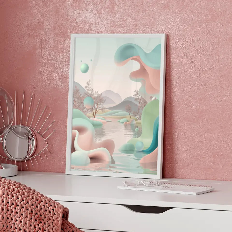 Pastell Poster für harmonische Wohnräume 5