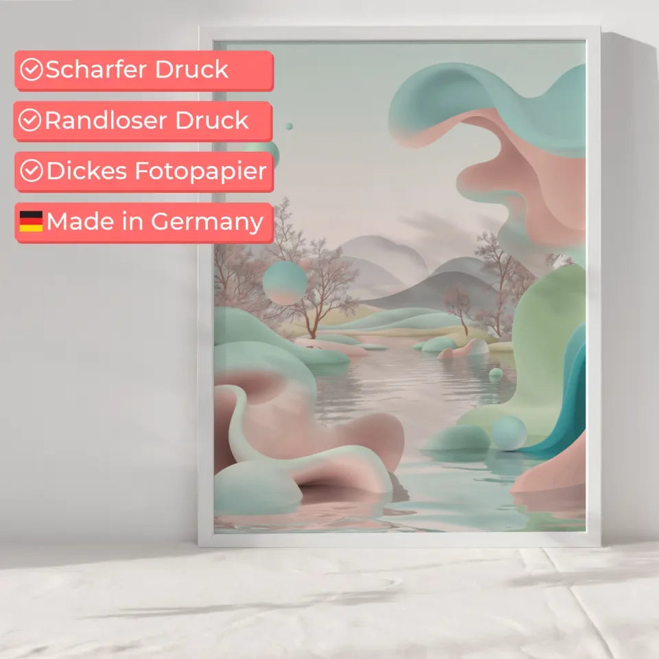 Pastell Poster für harmonische Wohnräume 6