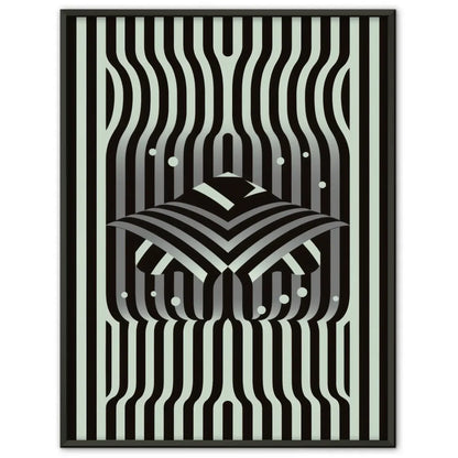 Abstraktes Poster mit Linien und geometrischen Formen 1