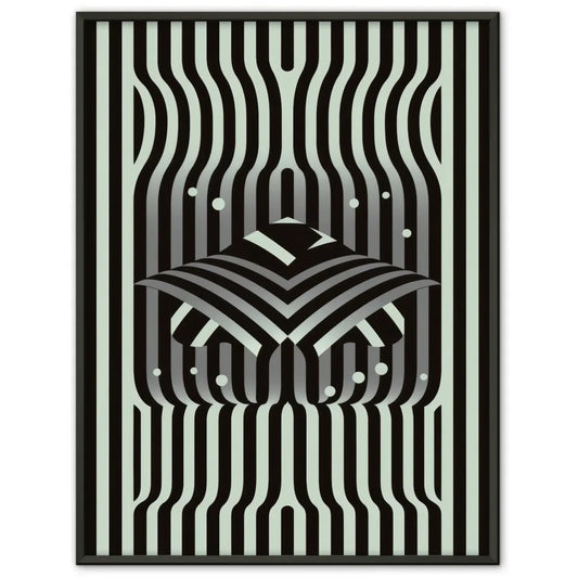 Abstraktes Poster mit Linien und geometrischen Formen 1