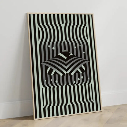 Abstraktes Poster mit Linien und geometrischen Formen 3