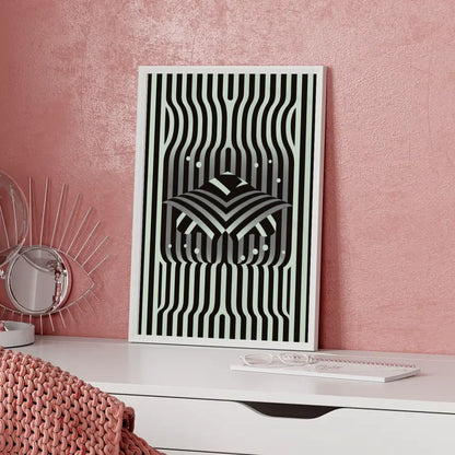 Abstraktes Poster mit Linien und geometrischen Formen 5