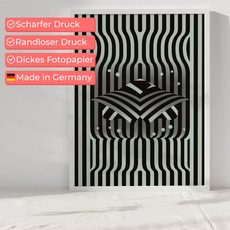 Abstraktes Poster mit Linien und geometrischen Formen 6