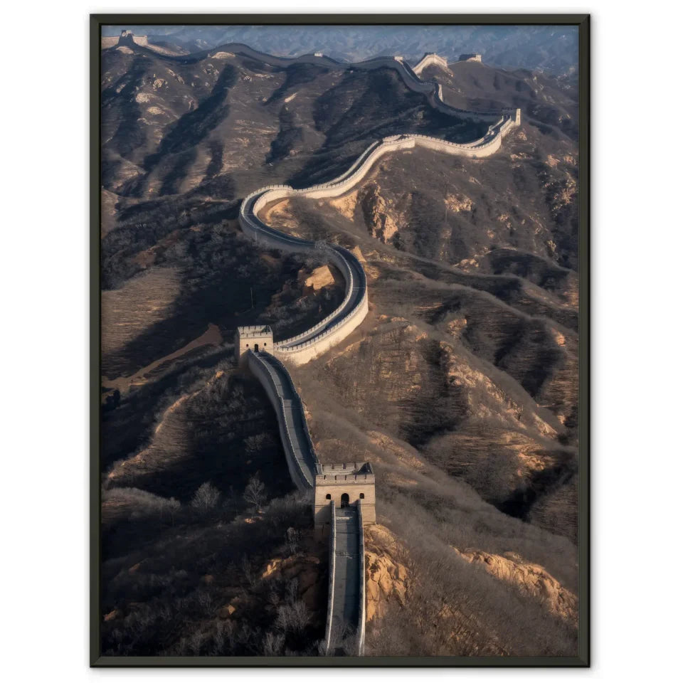 Chinesische Mauer Poster in Luftbildperspektive kaufen 1