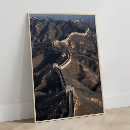 Chinesische Mauer Poster in Luftbildperspektive kaufen 3